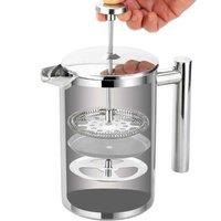 Havendro 1000ML French Cafetiere French Press Coffee Maker Stainless in Silver