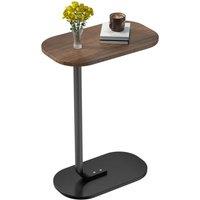 Havendro Side Table C Shaped Sofa Small End Table Table Coffee Laptop in Brown