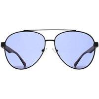 Kenneth Cole Reaction Aviator Shiny Gunmetal Blue KC1394 in Grey