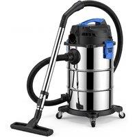 Spector Wet Dry Vacuums Cleaner 30L Wheeled Powerful Compact Cleaning Handheld in Silver