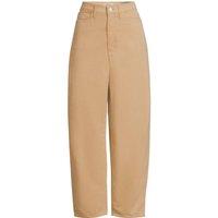 Lands' End Women's Petite Corduroy Barrel Leg Jeans in Camel | Size: 8