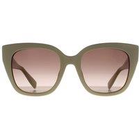 Furla Women's Square Shiny Beige Cream Dark Brown Gradient SFU812