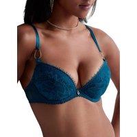 Aubade Women's Flawless Love Moulded Push-Up Bra in Blue | Size: 34B