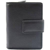 House of Leather Women's Womens Leather Purse HOL1132 in Black