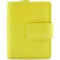 House of Leather Women's Womens Leather Purse HOL1132 in Lime