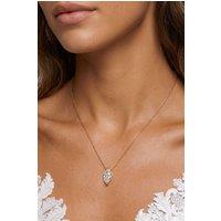 MUCHV Women's Marquise Stone Necklace in 14k Gold or Silver