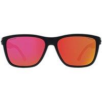 Police Men's Rectangle Matte Grey Multilayer Red Polarized SPLB38E Tailwind 3
