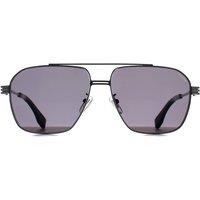 Police Men's Aviator Shiny Ruthenium Smoke Grey SPLQ91 Mercury 1