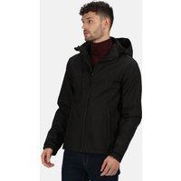 Regatta Men's Venturer 3-layer Printable Hooded Softshell Jacket in Jet Black | Size: 2XL