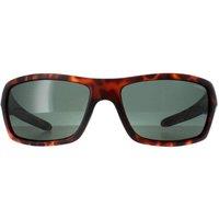 O'Neill Men's Wrap Matte Tortoise Solid Green Polarized Barrel in Brown