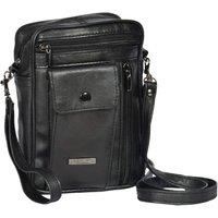 House of Leather Men's Mens Small Organiser Bag HOL954 Black