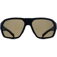 Smith Men's Wrap Matte Black Chromapop Green Polarized Deckboss