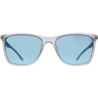 Quiksilver Men's Rectangle Matte Clear Blue Mirrored QS4009