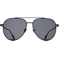 Salvatore Ferragamo Men's Aviator Matte Black Dark Grey SF308S