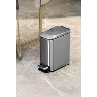 Living and Home 6L Stainless Steel Trash Bin Inner Bucket with Soft-Close Foot Pedal in Silver
