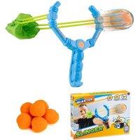 Toyrific Aqua Blaster Slinger, Includes 6 Cotton Balls in Blue