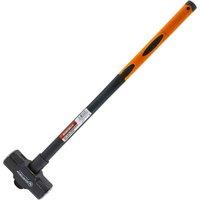 BARGAINS-GALORE 14lb Sledge Hammer Long Handle Comfort Grip Fibreglass Rubber Shaft