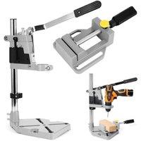 SPETLEK Adjustable Hand Drill Press Stand Workbench Pillar Clamp Drilling in Grey