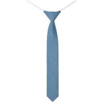 Roco Men's Childrens Skinny Elasticated Dusky Blue Tie in Light Blue