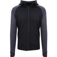 AWDis Men's Just Cool Contrast Zoodie in Black | Size: Small