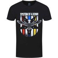 System Of A Down Men's Eagle Colours T-Shirt in Black | Size: Medium
