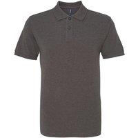 Asquith & Fox Men's Classic Polo Shirt in Charcoal | Size: 5XL
