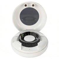 Obasyhig Women's Health Monitoring Frosted Smart Ring - Size 11 in Black