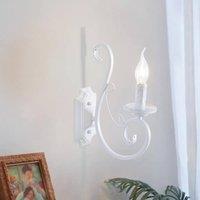NIVOR Wall Bedside Sconce Lamp Antique E14 White 1 Light (2 Packs)