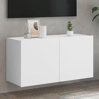 Berkfield Home TV Cabinet Wall-mounted White 80x30x41 cm | Size: 80 x 30 x 41 cm