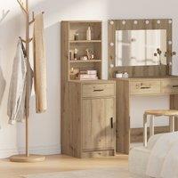 Berkfield Home Highboard Artisan Oak 40x41x135 cm Engineered Wood in Brown | Size: 40 x 41 x 135 cm