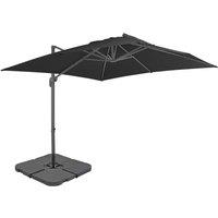 Berkfield Home Outdoor Umbrella with Portable Base Anthracite in Grey