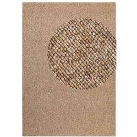THE RUGS Rocco Flatweave Washable Plain Extra Large Living Room Rug & Runner in Taupe | Size: 160 cm x 230 cm