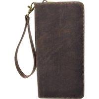 House of Leather Leather Long Wallet Marlo in Brown