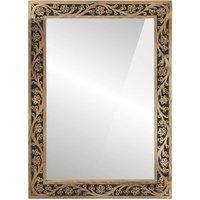 Berkfield Home Bathroom Mirror 50x70x2.5 cm Solid Wood Mango & Glass in Brown