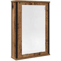 Berkfield Home Bathroom Mirror Cabinet Old Wood 42x12x60 cm Engineered Wood in Brown | Size: 42 x 12 x 60 cm
