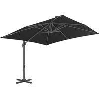 Berkfield Home Cantilever Umbrella with Aluminium Pole 300x300 cm Anthracite in Black