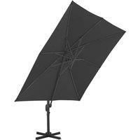 Berkfield Home Elegant Cantilever Umbrella with Aluminium Pole 300x300 cm Anthracite in Black