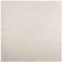 Berkfield Home Rug ZIZUR Cream 200x200 cm Jute Look Indoor & Outdoor | Size: Medium