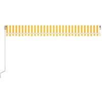 Berkfield Home Manual Retractable Awning 500x300 cm Yellow & White