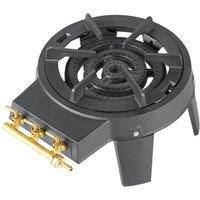 SPETLEK Cast Iron Gas Boiling Ring LPG Burner Large Catering Stove Cooker in Black