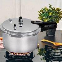 SPETLEK 3.5L Aluminum Pressure Cooker Dual Handle Kitchen Catering in Metallic Silver