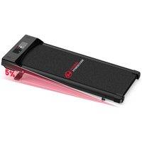 Armadadeals Compact 2-in-1 Under Desk Treadmill with Incline, 10km/h in Black