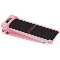 Armadadeals Compact 2-in-1 Under Desk Treadmill with Incline, 10km/h in Pink