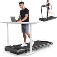 Armadadeals Folding Treadmil with Brushless Motor 10KM/H Under Desk Walking Pad in Black