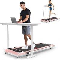 Armadadeals Folding Treadmil with Brushless Motor 10KM/H Under Desk Walking Pad in Pink