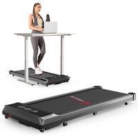 Armadadeals Treadmil with Brushless Motor 10KM/H Under Desk Walking Pad in Black