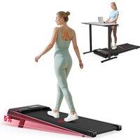 Armadadeals Treadmill with 5% Manual Incline, Speed 1-6KM/H in Black