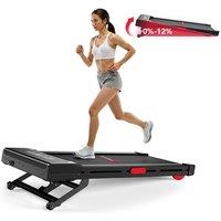 Armadadeals Treadmill with 12% Auto Incline & 2.5HP Brushless Motor in Black