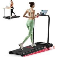 Armadadeals Folding Walking Treadmill, 2.5HP Brushless Moto, 5% Manual Incline in Black