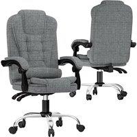 Gartistgo Ergonomic Fabric Executive Office Chair in Mid Grey